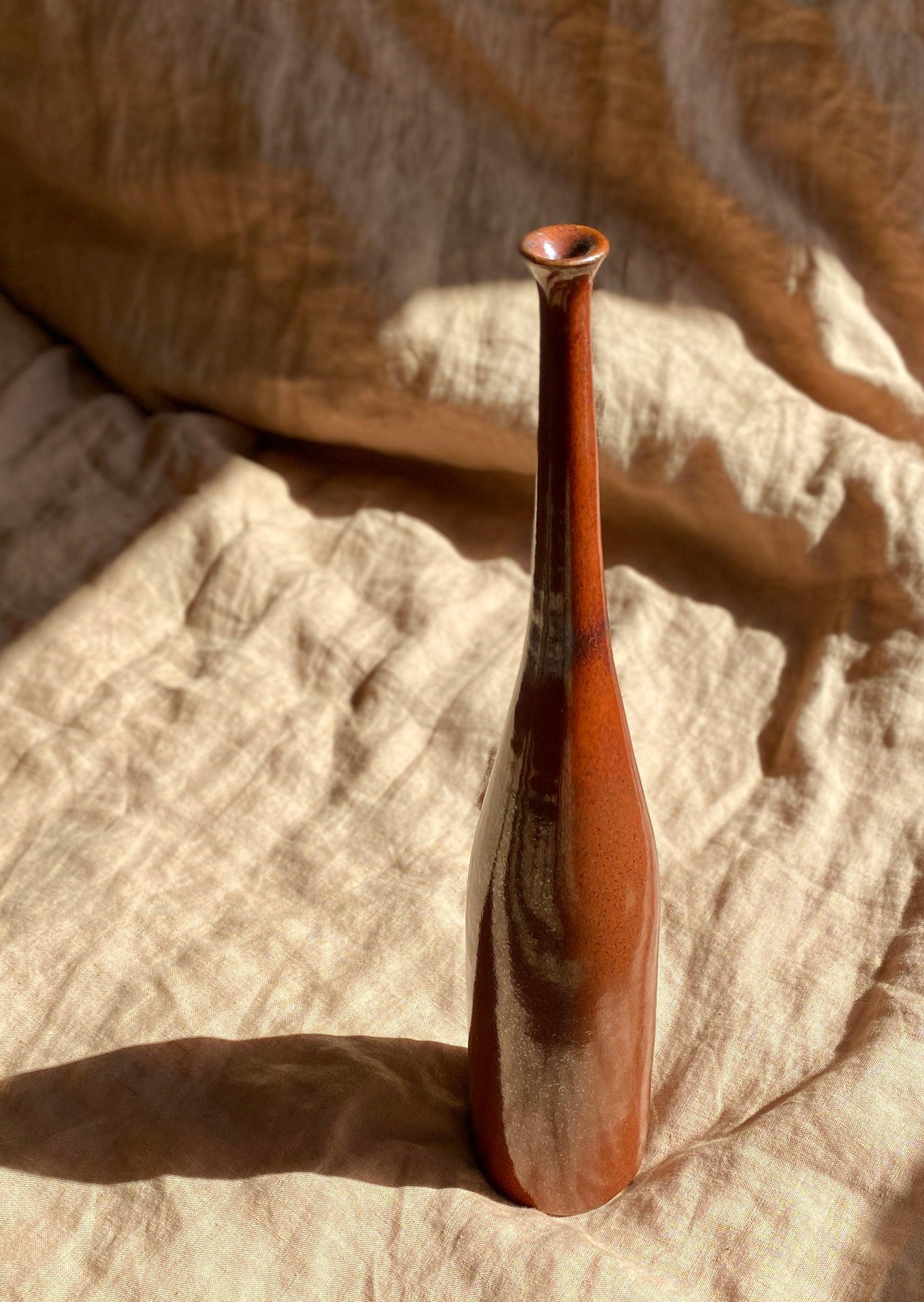 Red decorative bottle No. 3 - Dana Chieco Studio