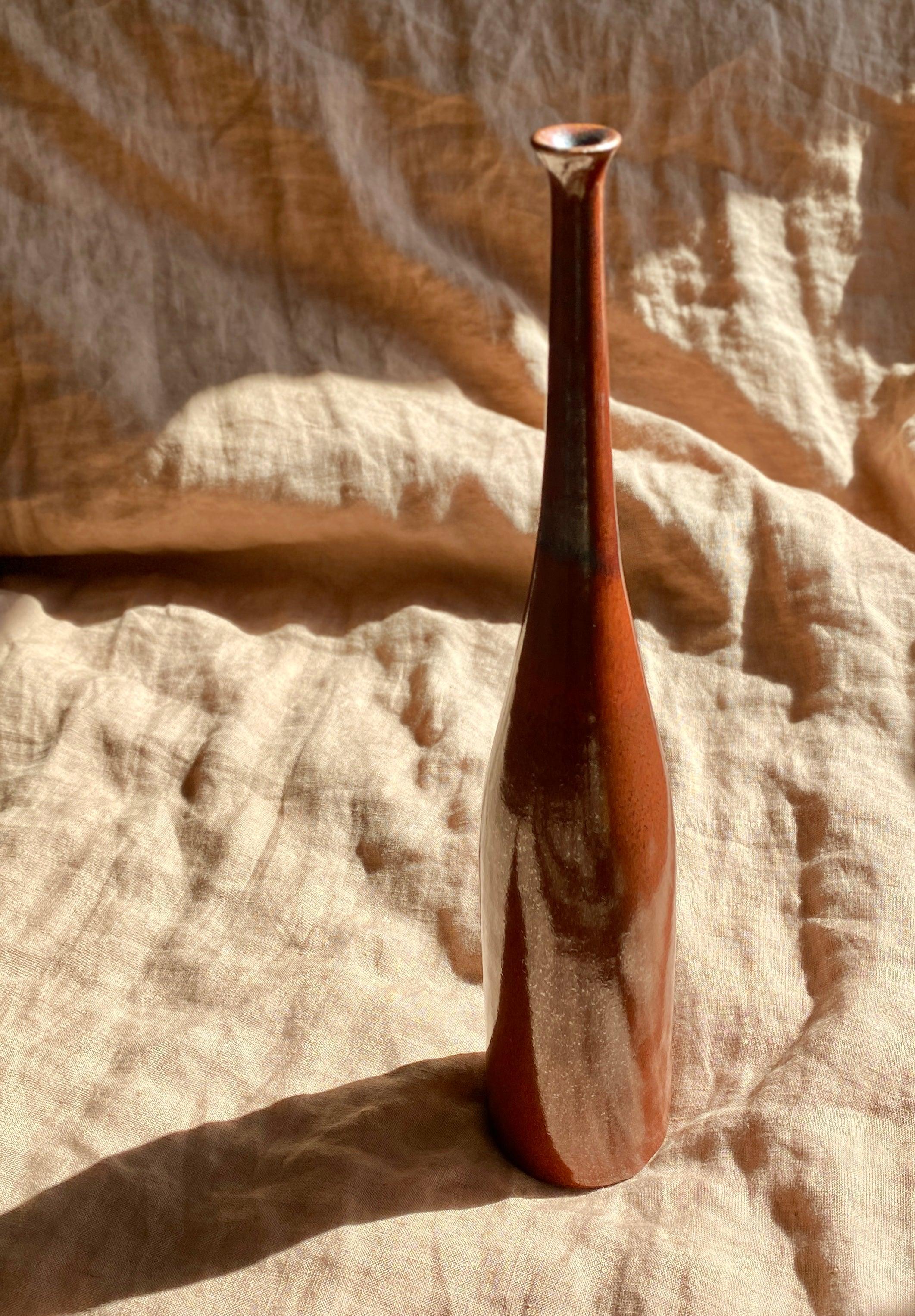 Red decorative bottle No. 3 - Dana Chieco Studio