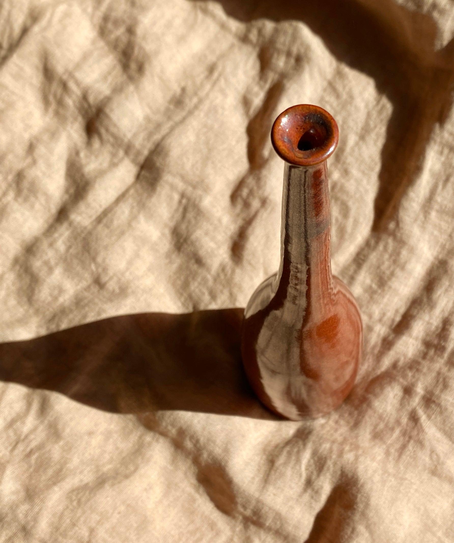 Red decorative bottle No. 2 - Dana Chieco Studio