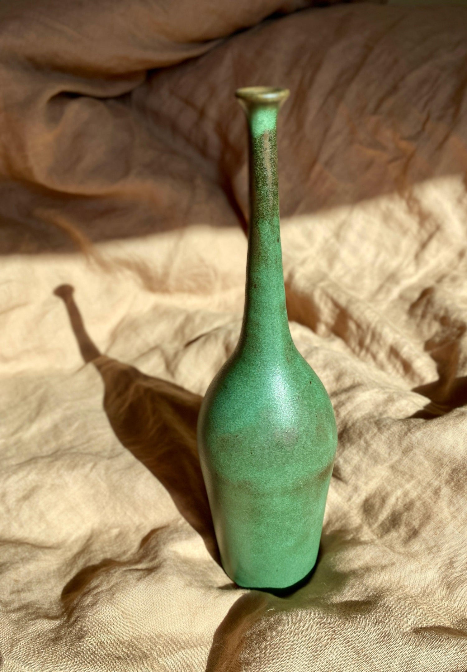 Green decorative bottle No. 4 - Dana Chieco Studio