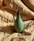Green decorative bottle with handles No. 15 - Dana Chieco Studio