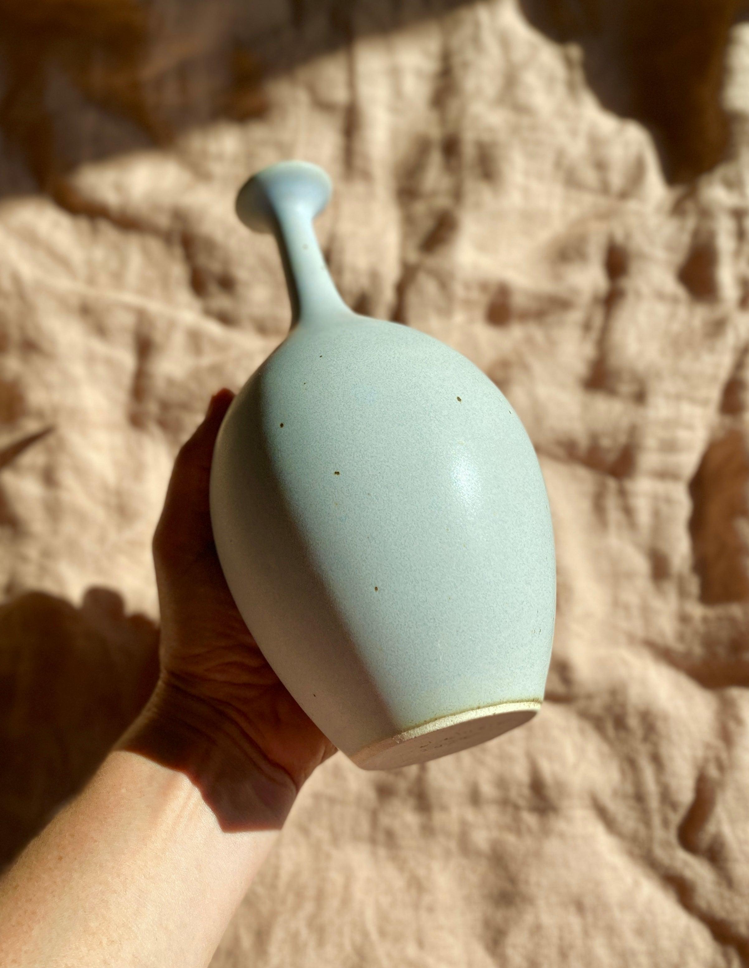 Lavender bottle-neck tall vase No. 2 - Dana Chieco Studio