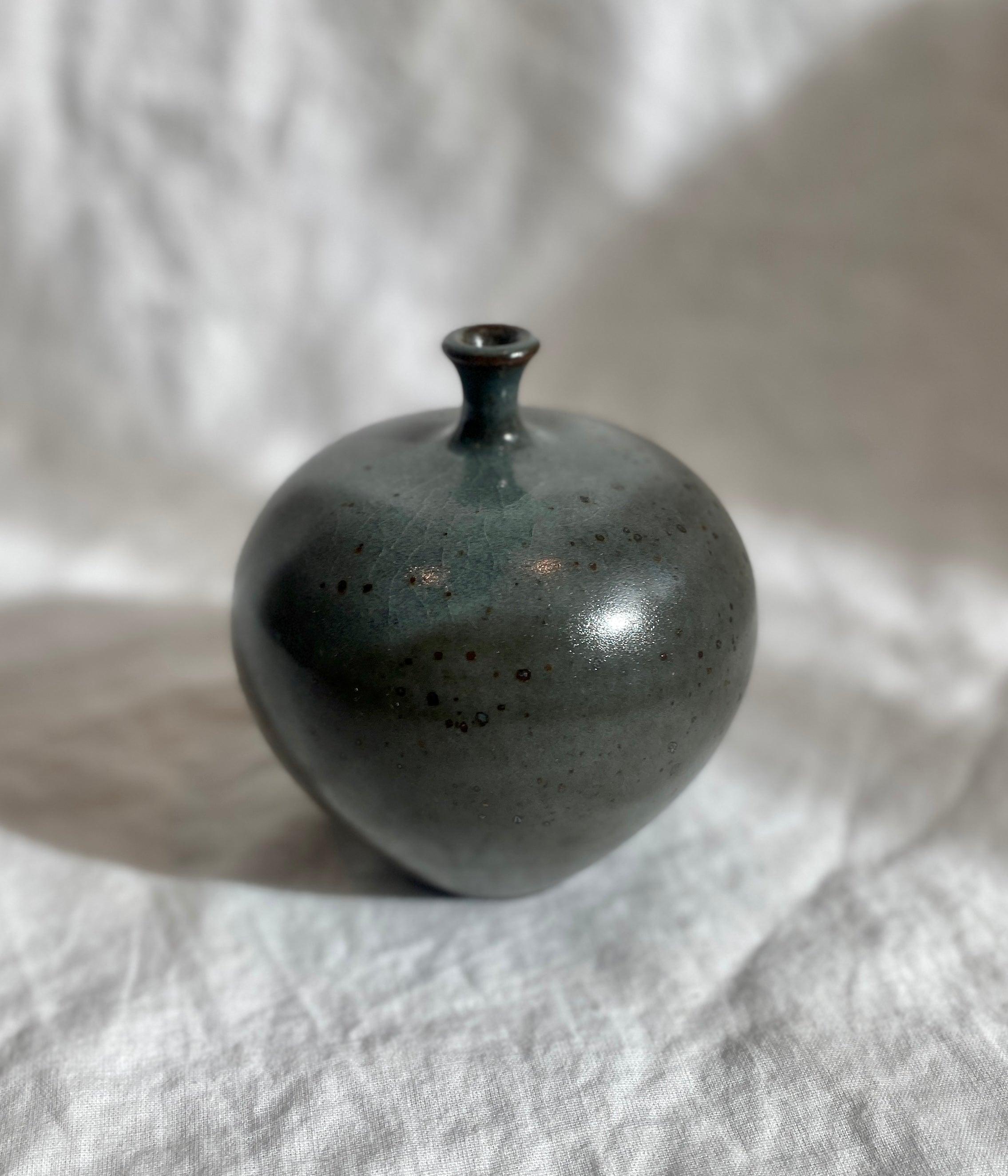 Black clay with celadon no. 2 - Dana Chieco Studio