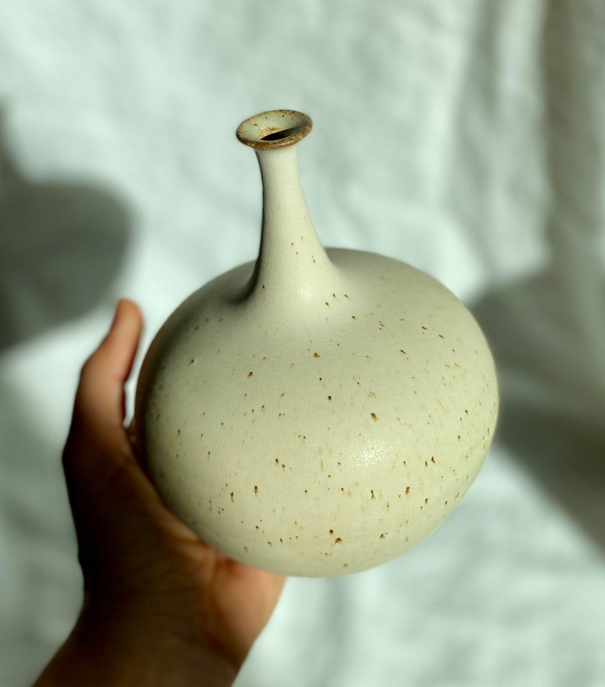 Warm satin white bottleneck red clay no. 5 - Dana Chieco Studio