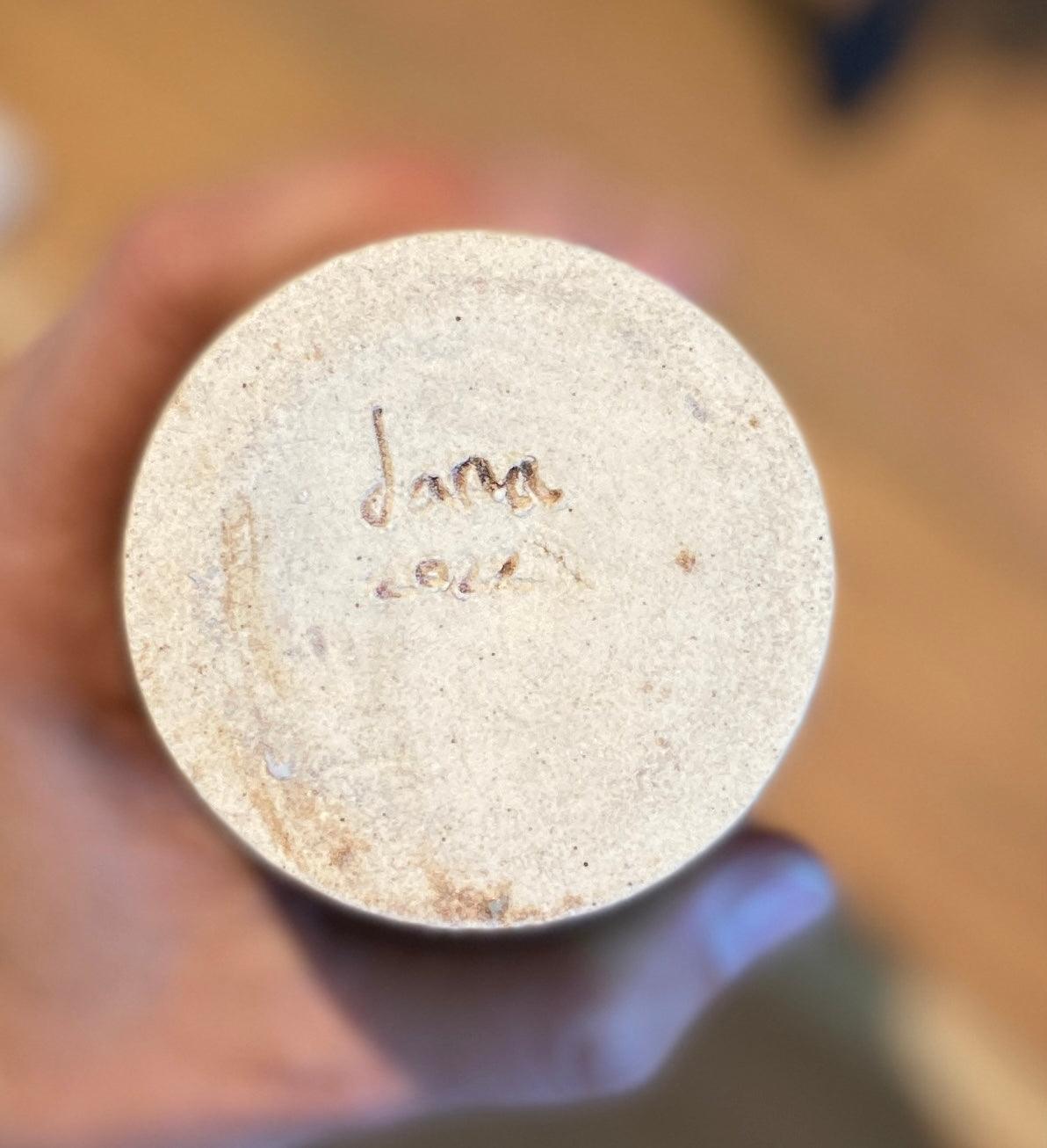 Green decorative bottle No. 9 - Dana Chieco Studio