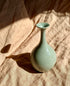 Celadon porcelain flared bottle-neck vase - Dana Chieco Studio