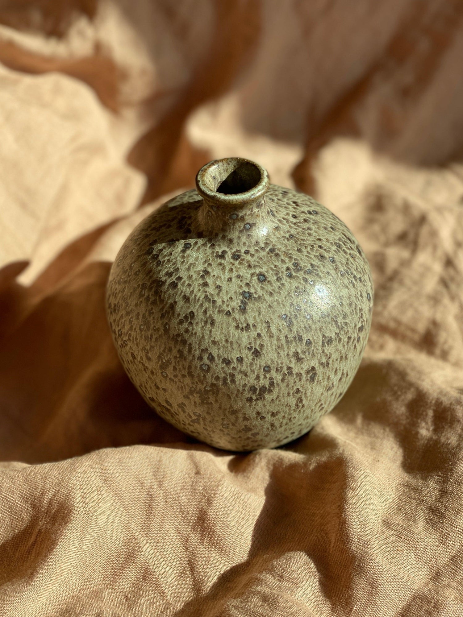 Blue speckled vase No. 3 - Dana Chieco Studio
