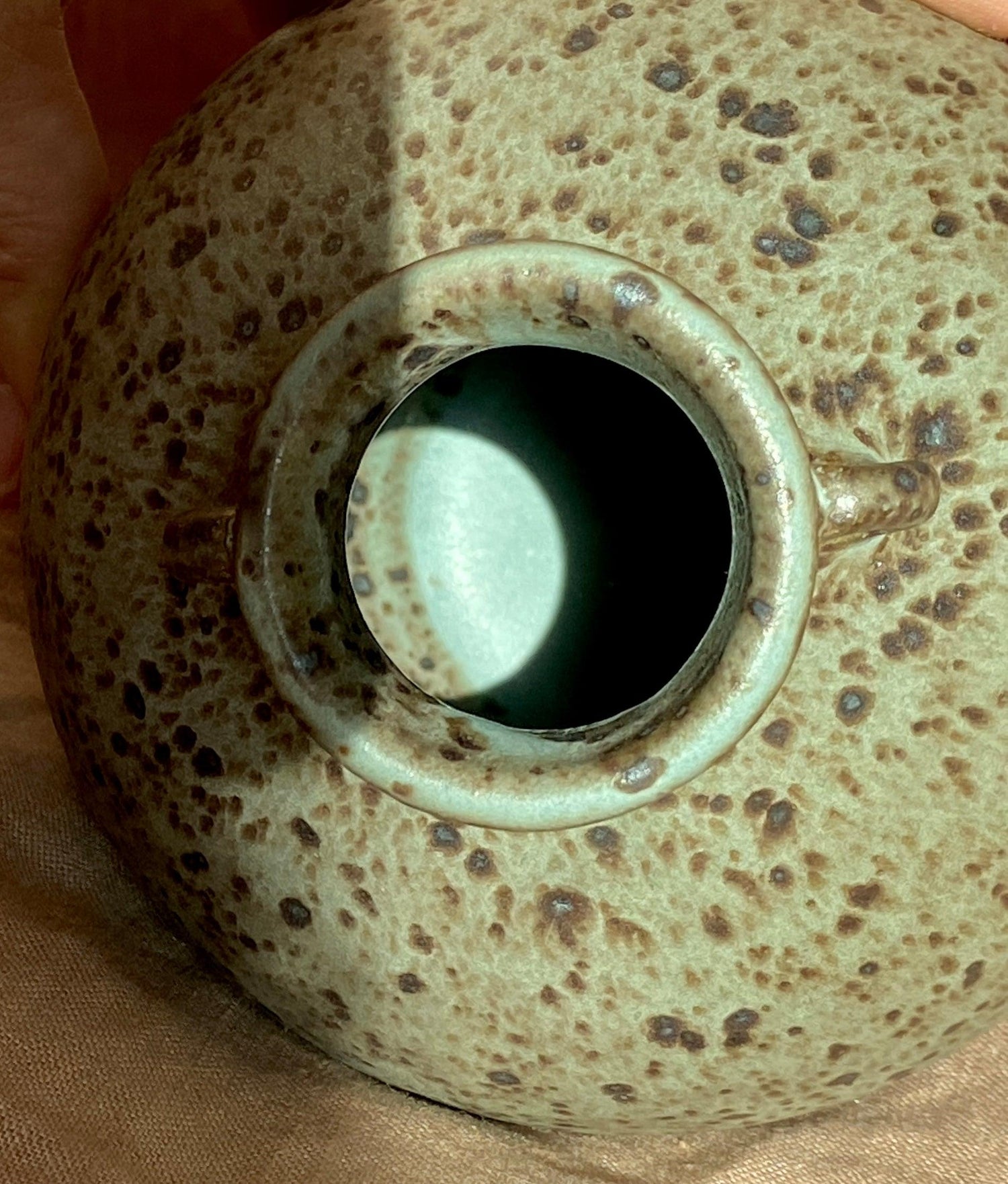 Blue speckled bud vase No. 2 - Dana Chieco Studio