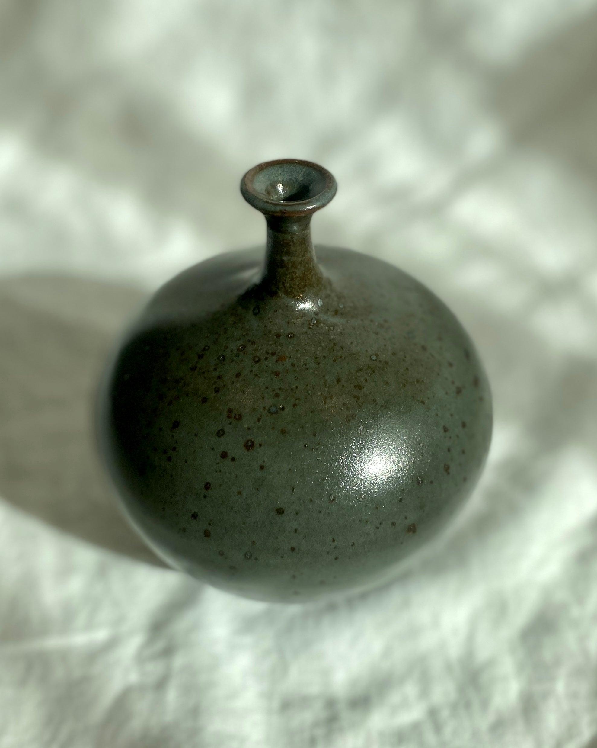 Black clay with celadon no. 1 - Dana Chieco Studio