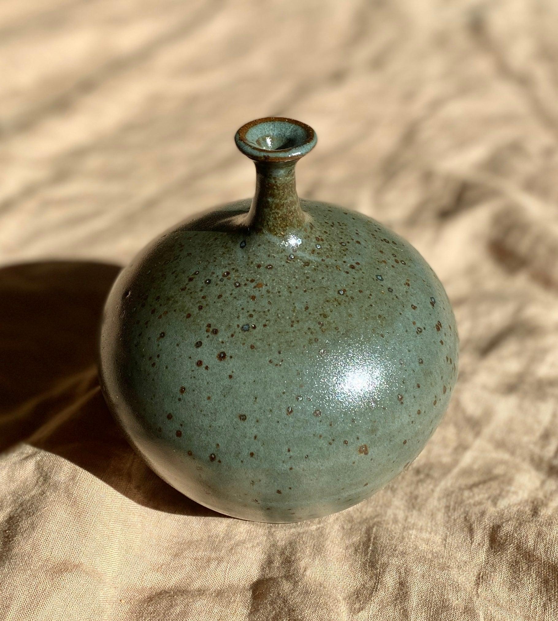 Black clay with celadon no. 1 - Dana Chieco Studio