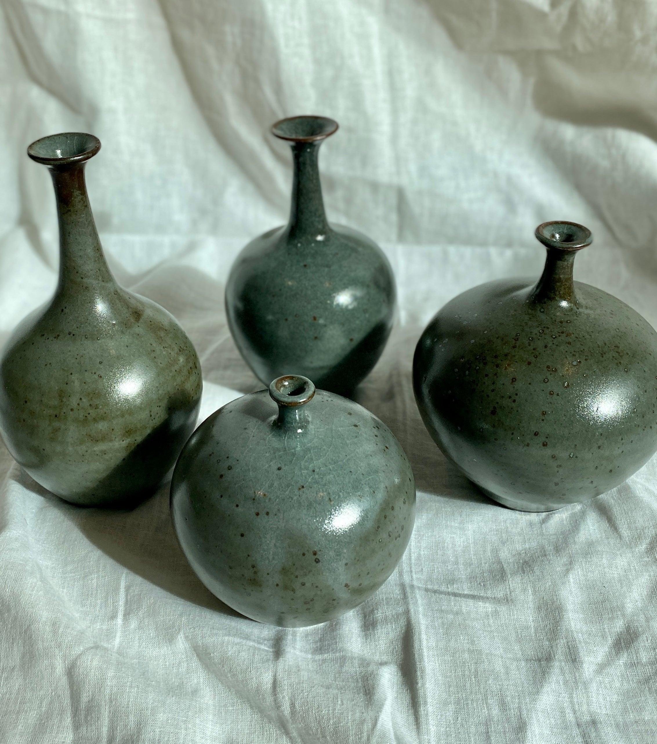 Black clay with celadon no. 2 - Dana Chieco Studio