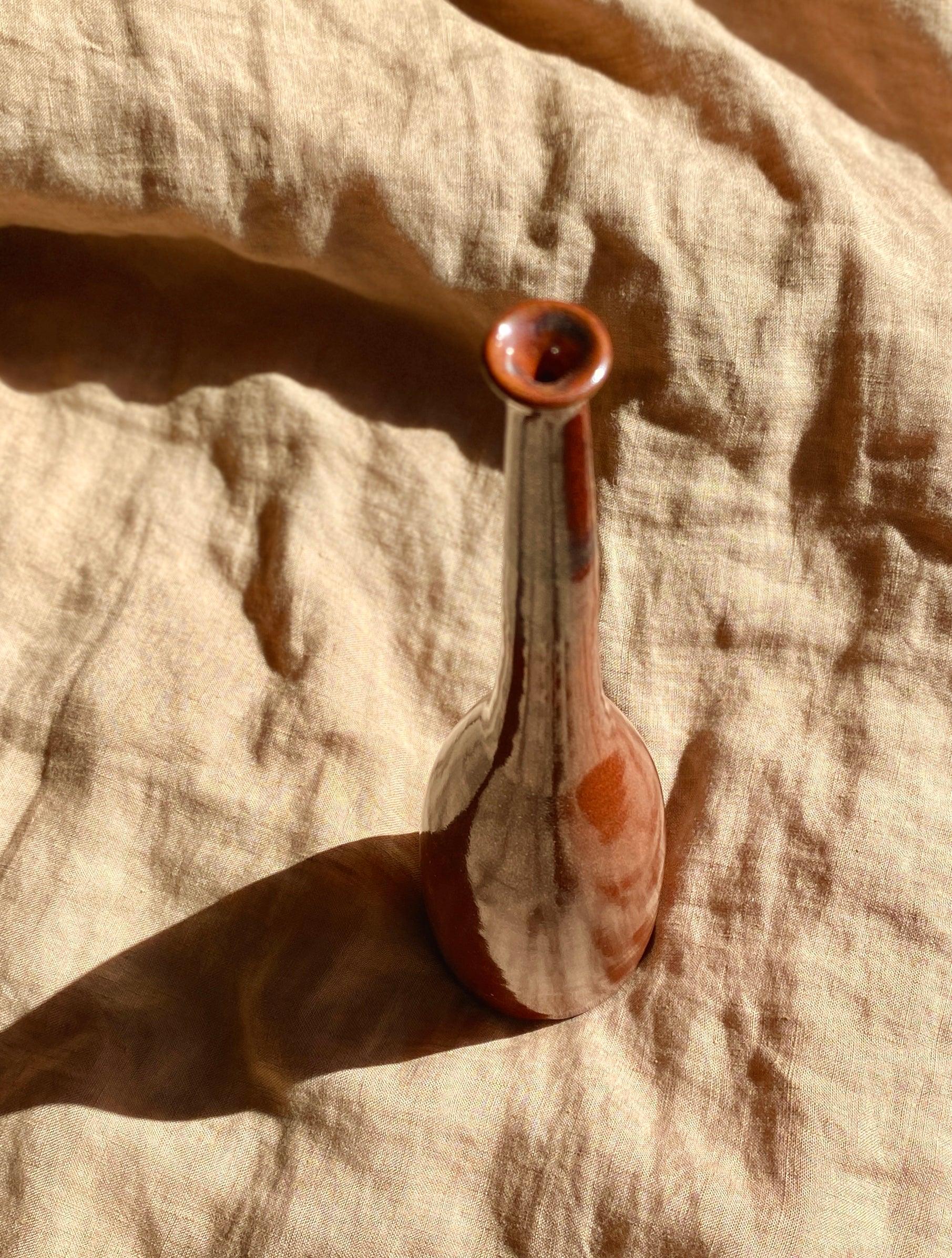 Red decorative bottle No. 3 - Dana Chieco Studio