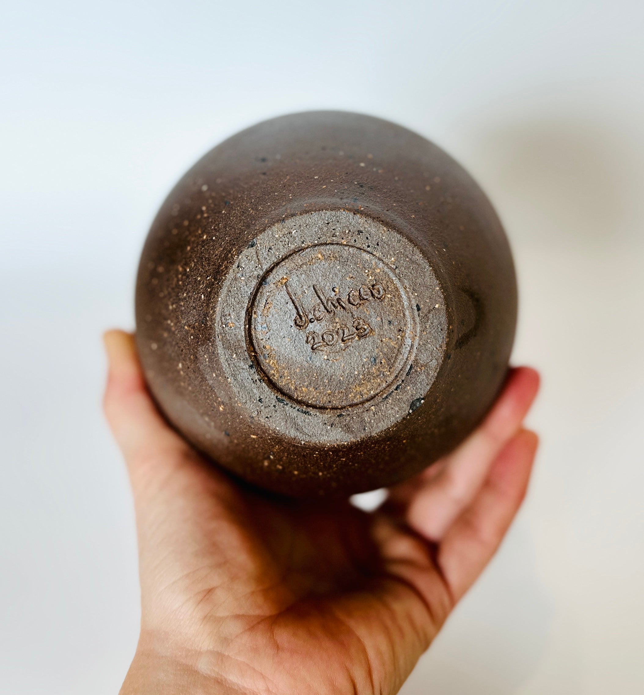 Unglazed red clay bottleneck no. 4