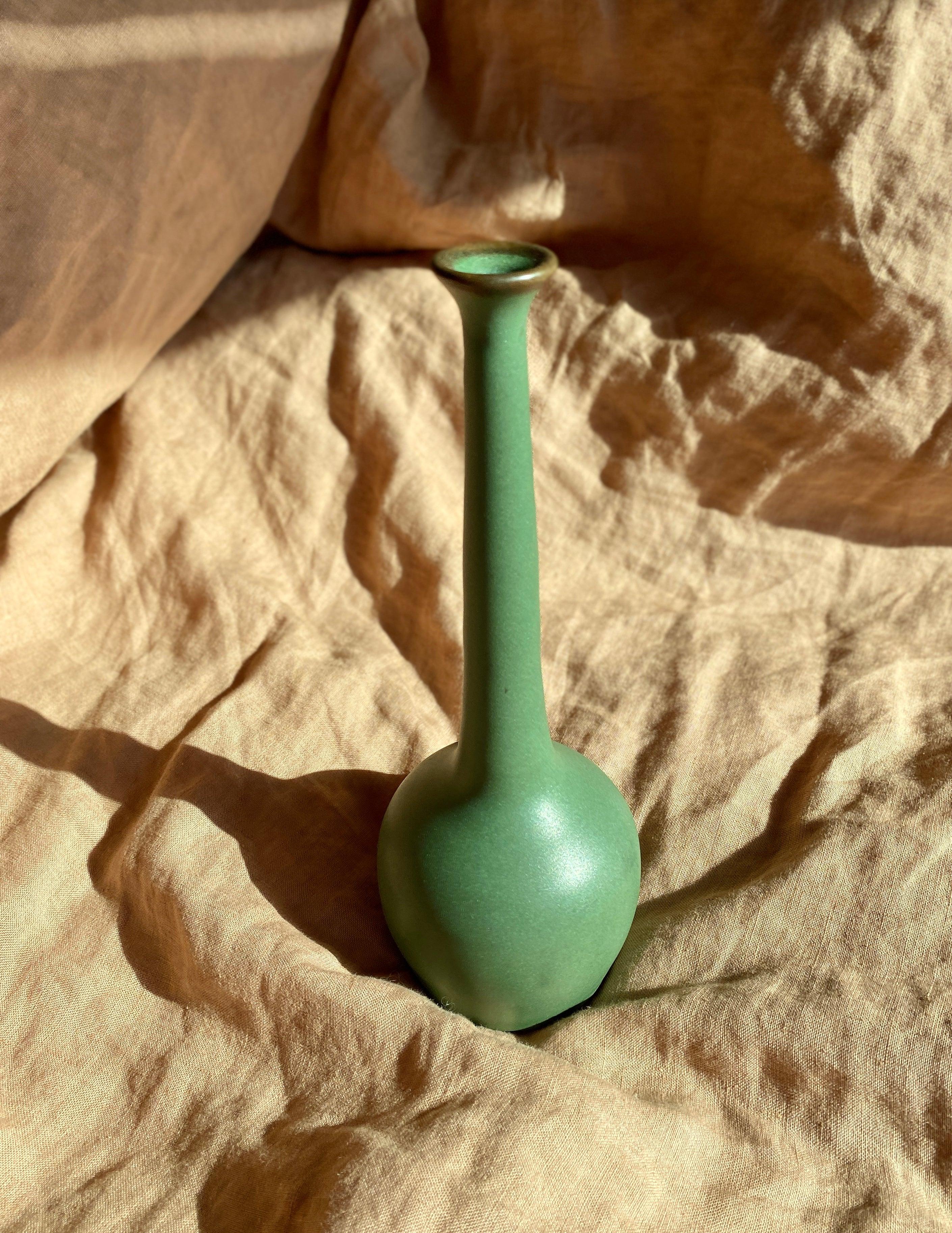 Green decorative bottle No. 8 - Dana Chieco Studio