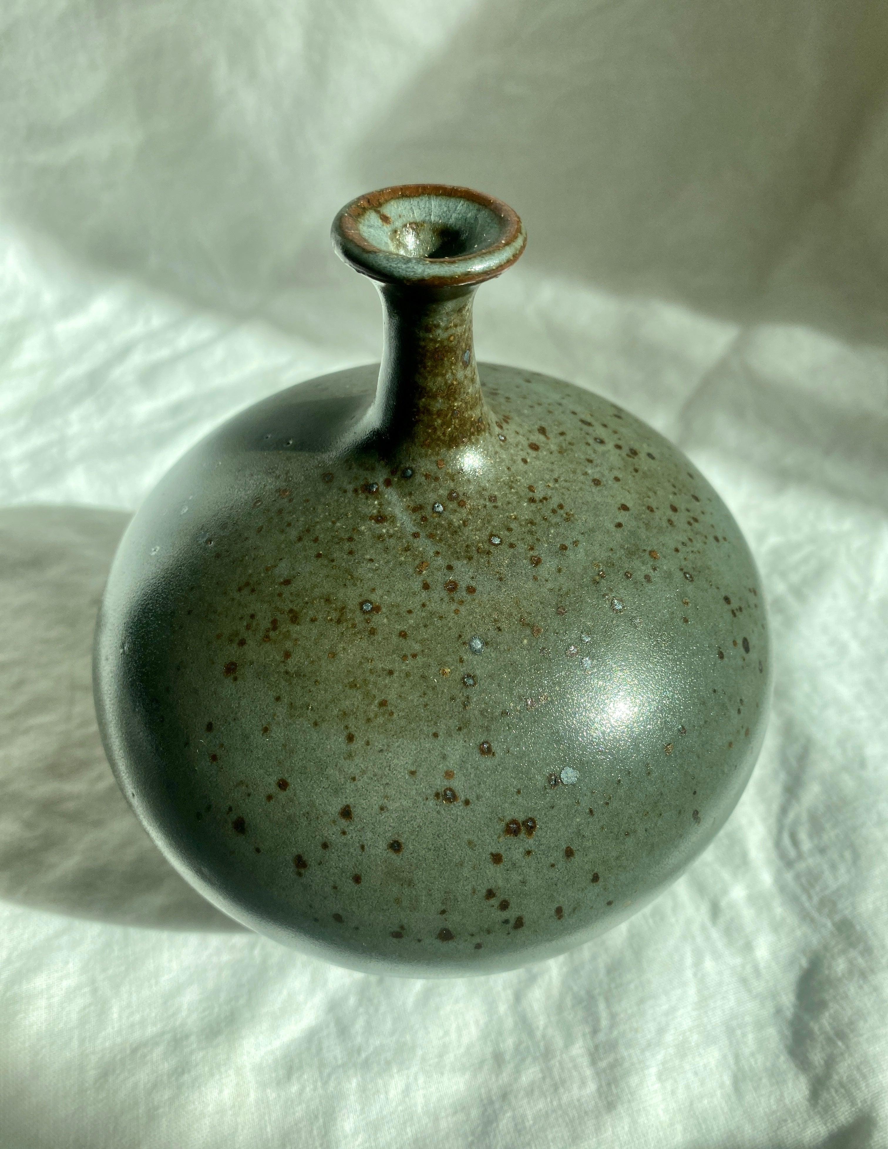 Black clay with celadon no. 1 - Dana Chieco Studio