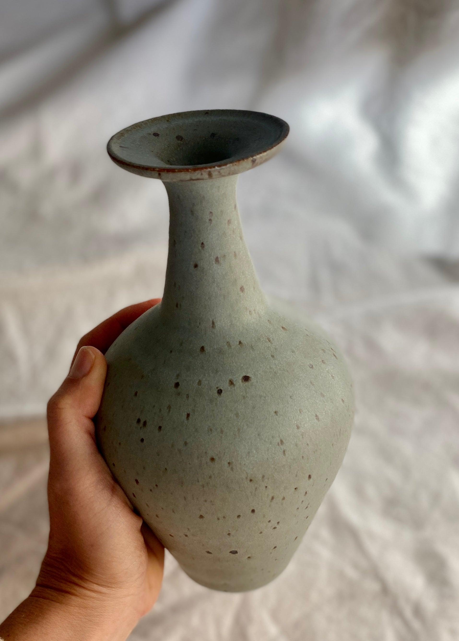 Blue speckled bottleneck no. 10 - Dana Chieco Studio