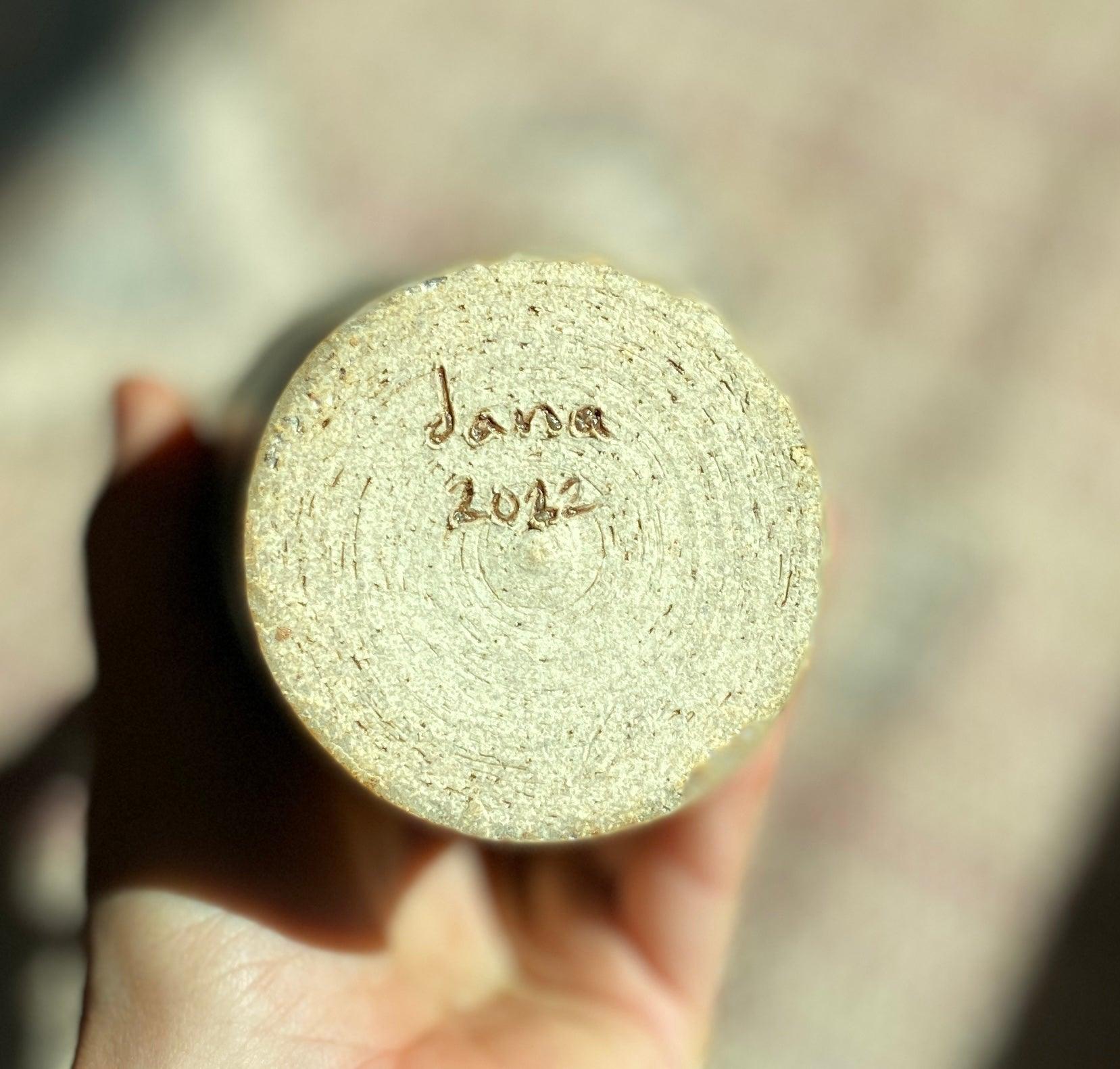 Green decorative bottle No. 4 - Dana Chieco Studio