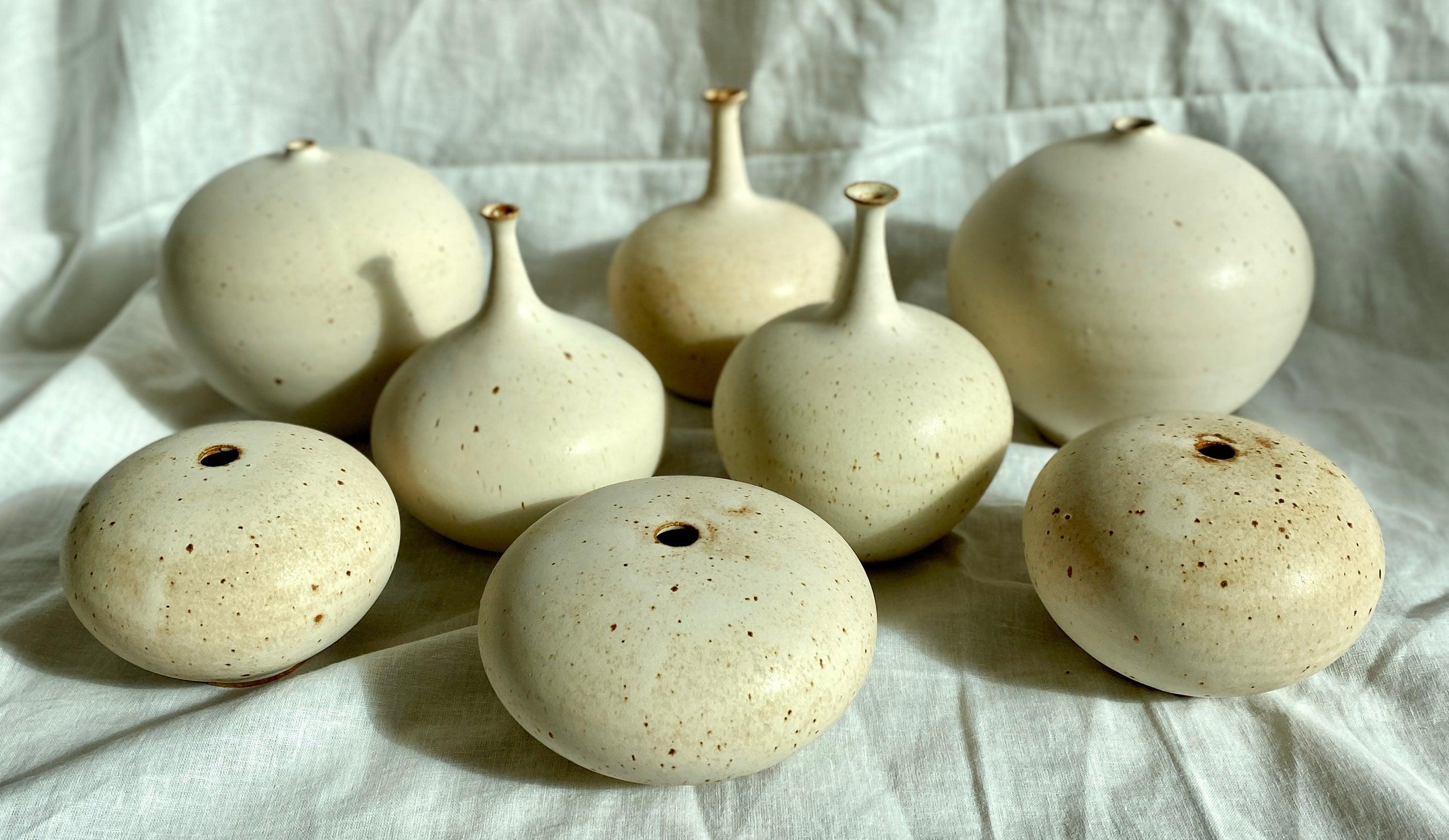 Warm satin white bottleneck no. 6 - Dana Chieco Studio