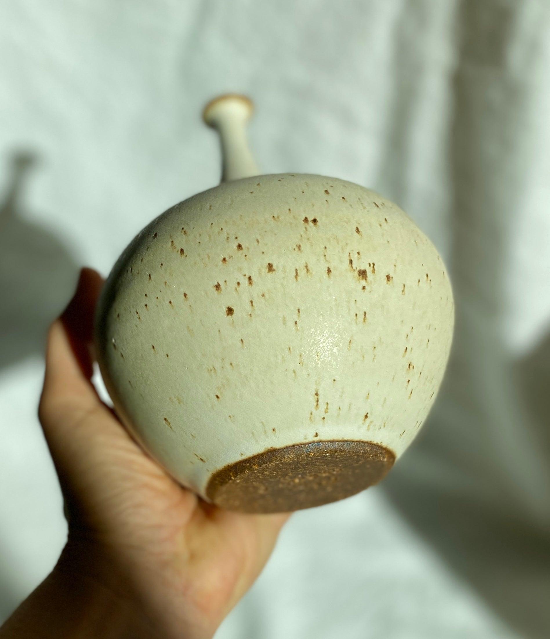 Warm satin white bottleneck red clay no. 5 - Dana Chieco Studio