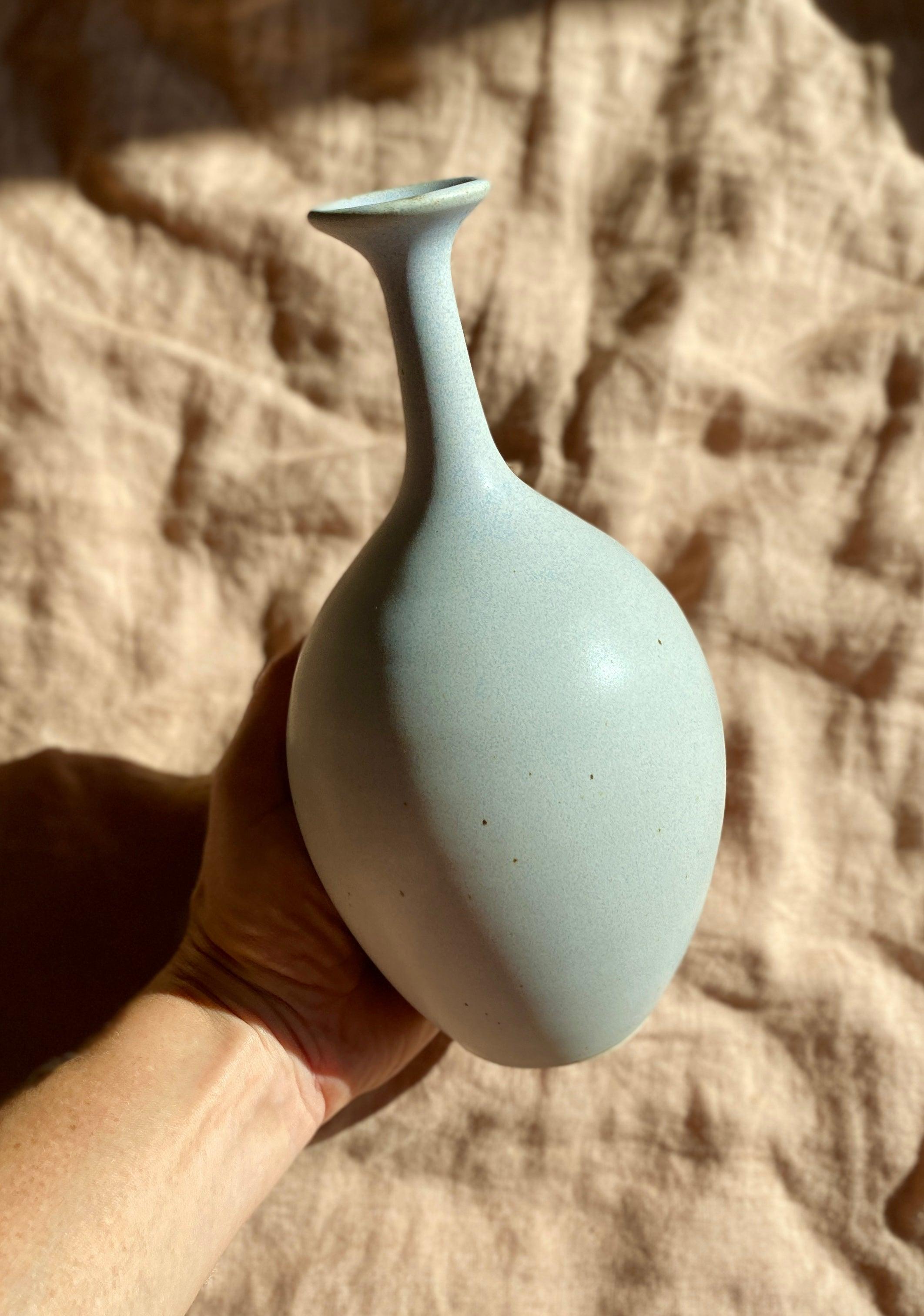 Lavender bottle-neck tall vase No. 2 - Dana Chieco Studio