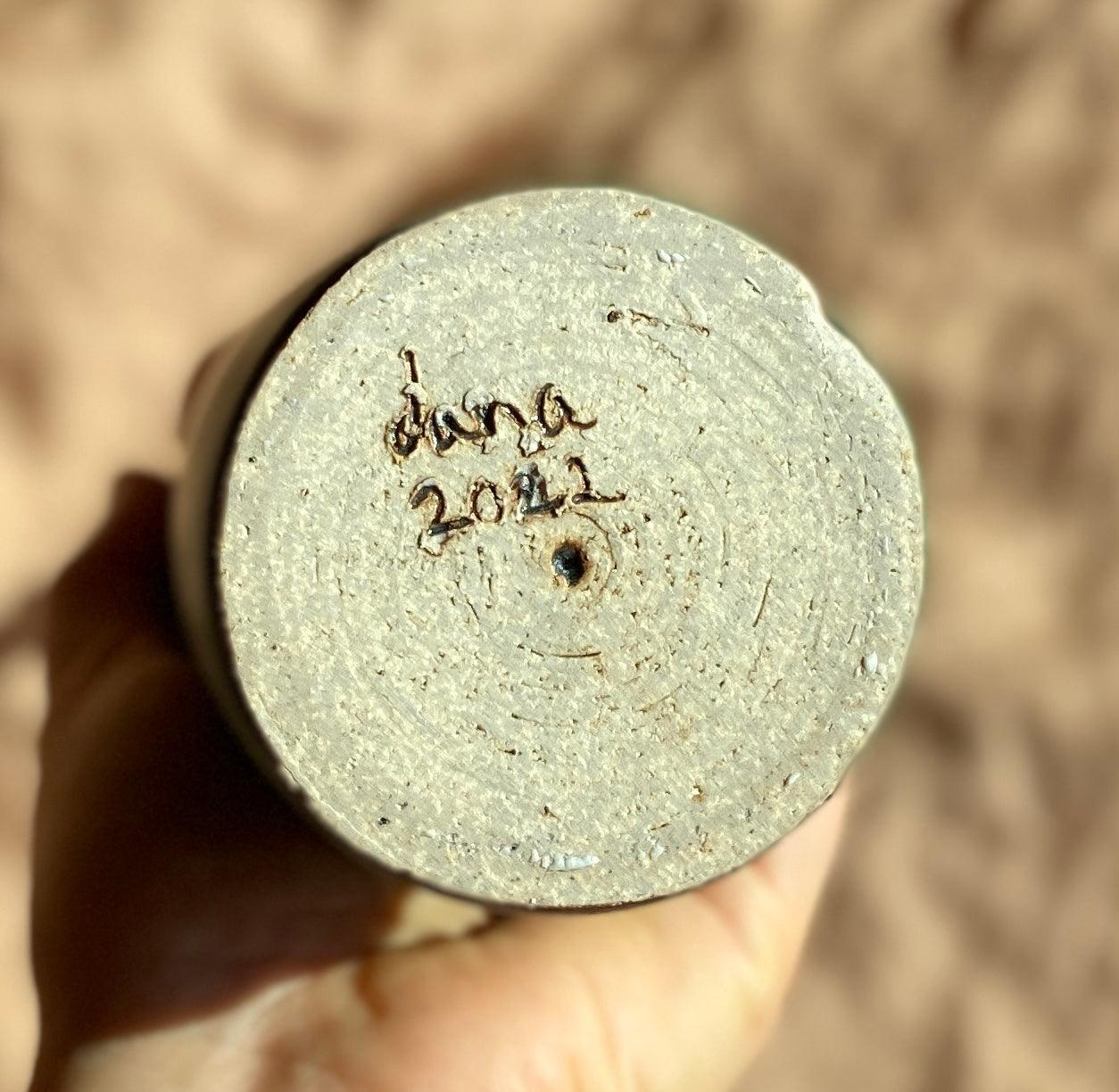 Green decorative bottle No. 12 - Dana Chieco Studio