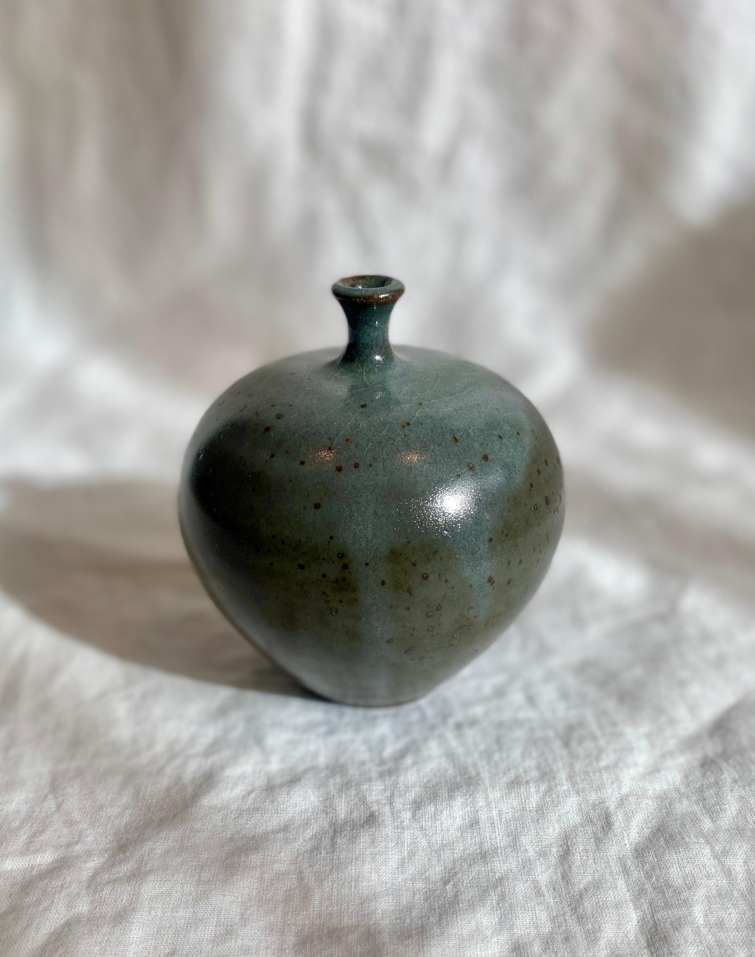 Black clay with celadon no. 2 - Dana Chieco Studio
