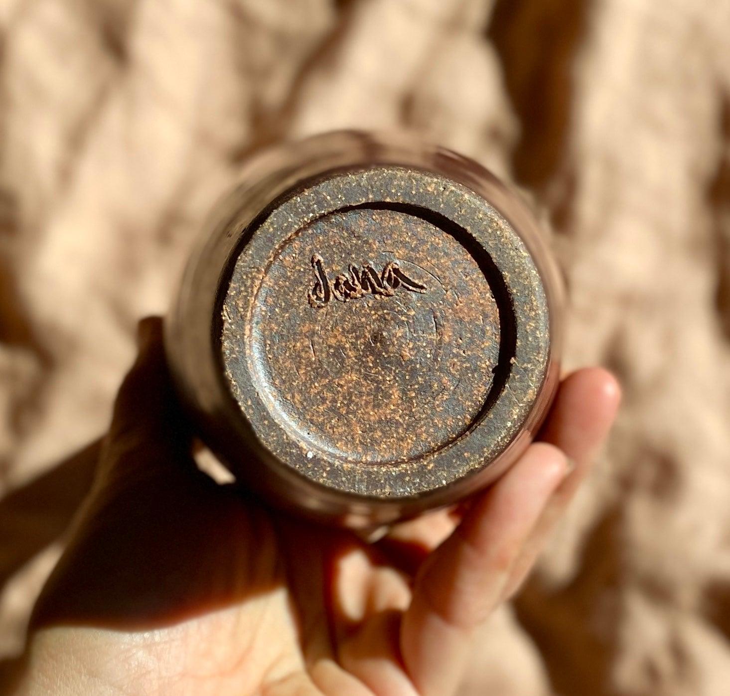 Mahogany shino decorative bottle No. 7 - Dana Chieco Studio