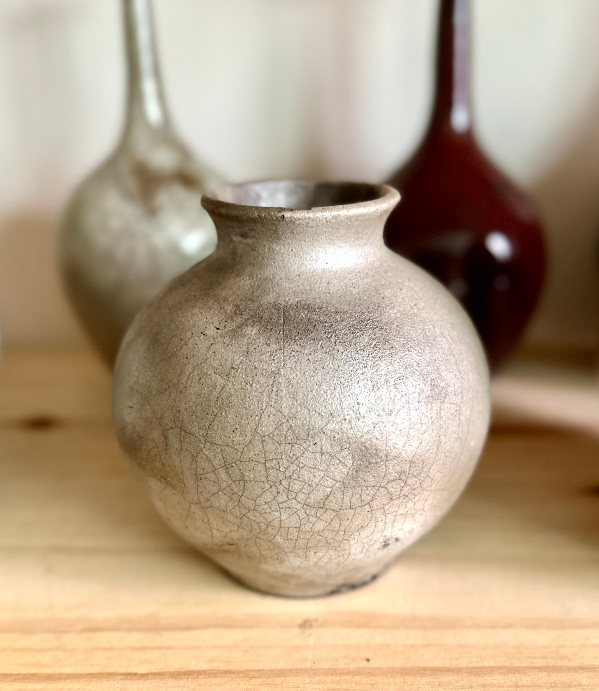 Raku shogun vase no. 6