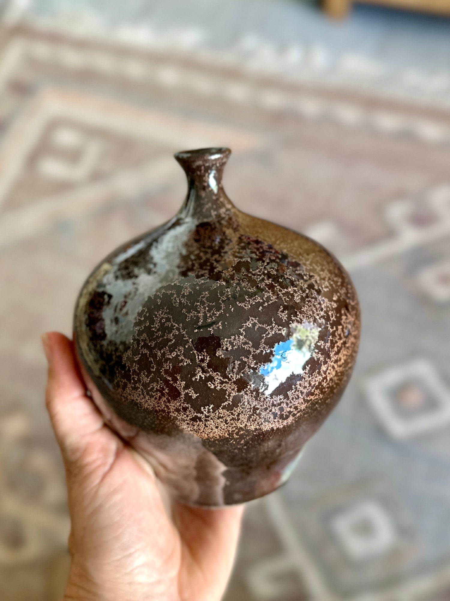 Raku imperial blue no. 4