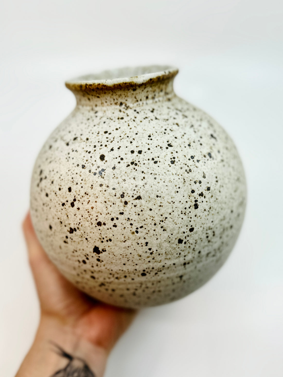 White speckled vase no. 36