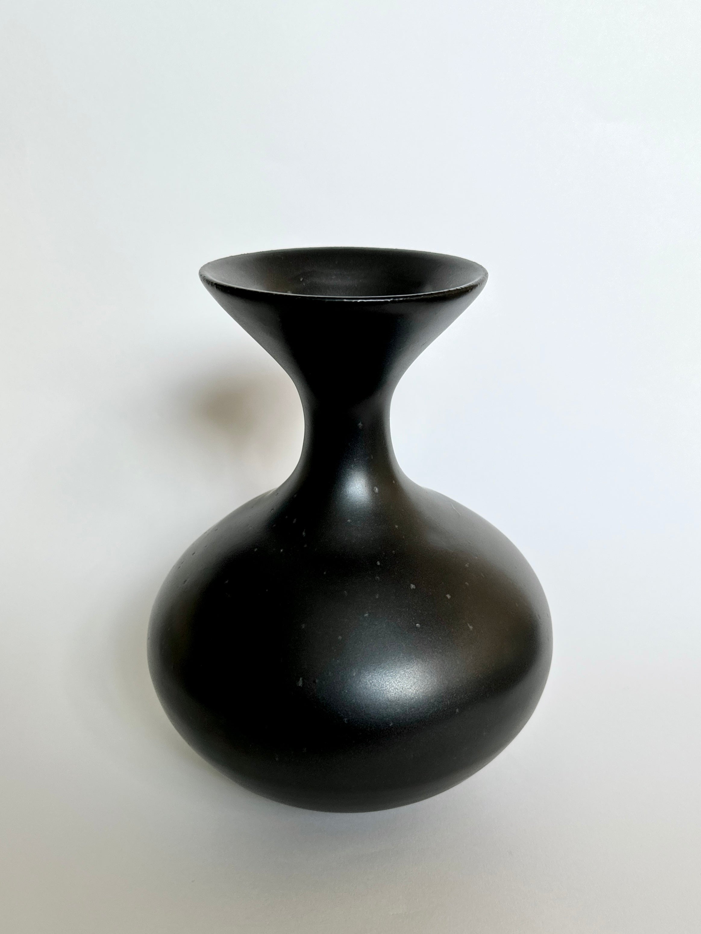 Black satin glazed vessel No. 1