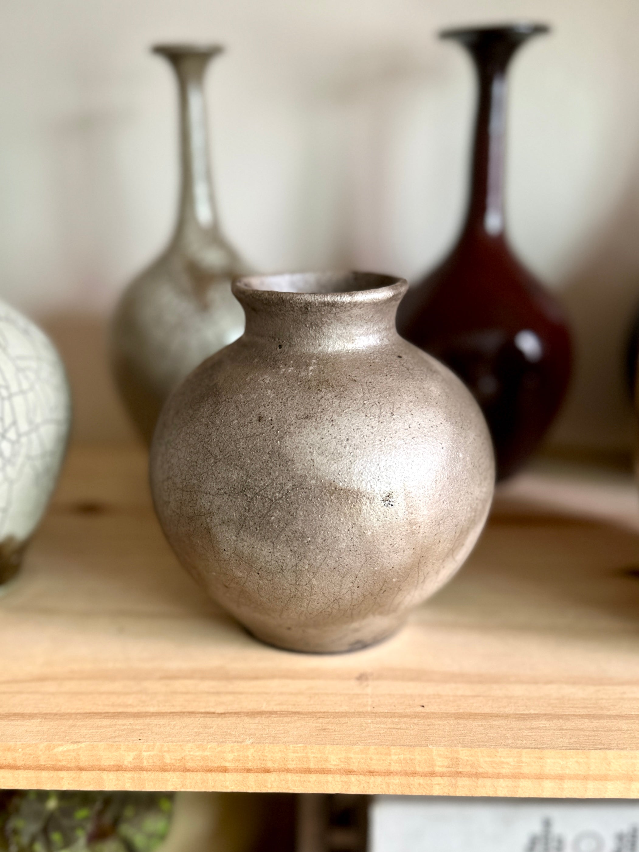 Raku shogun vase no. 6