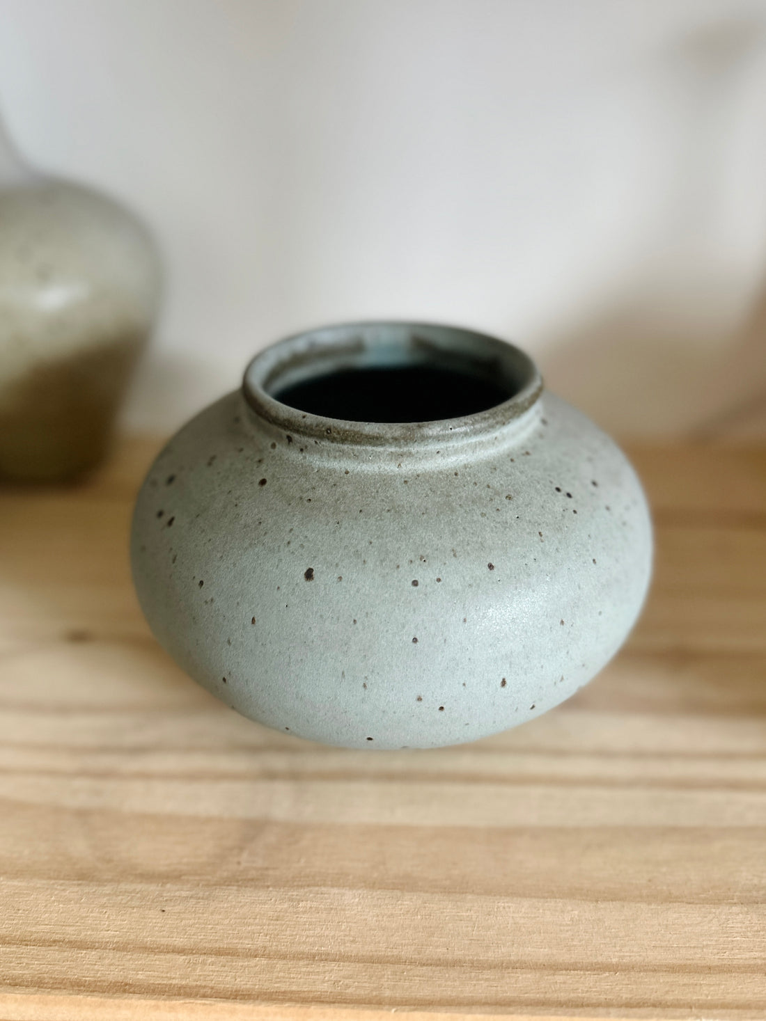Blue speckled vase no. 22