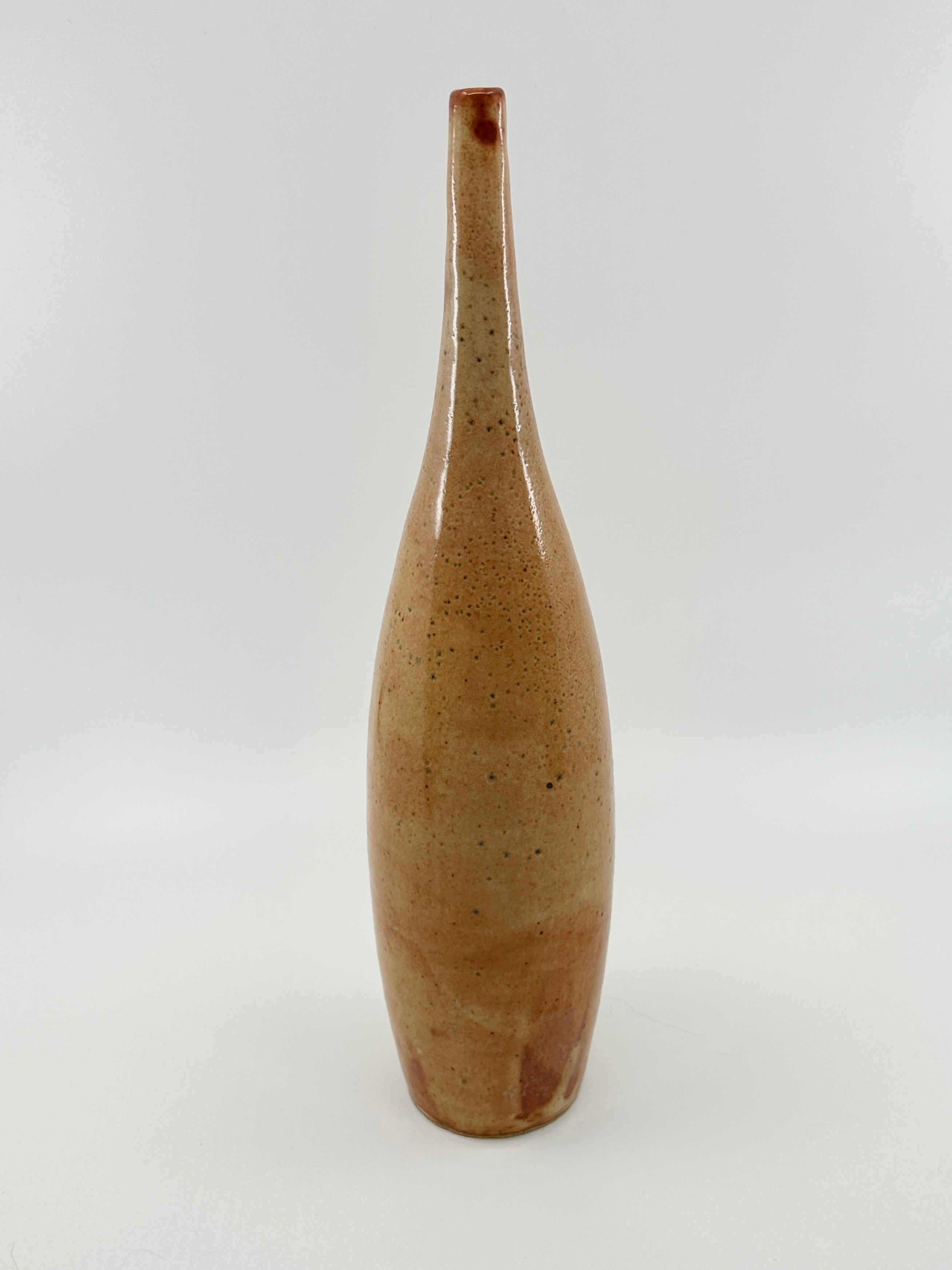 Shino tall rustic bottle No. 15