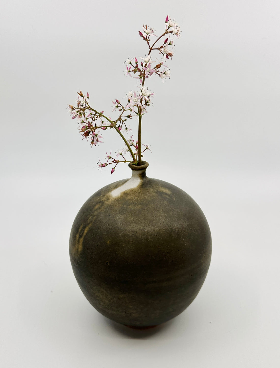 Brown tiny neck vessel no. 35