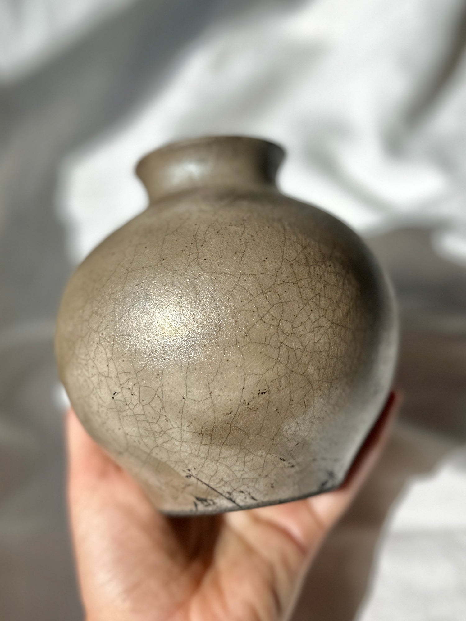 Raku shogun vase no. 6