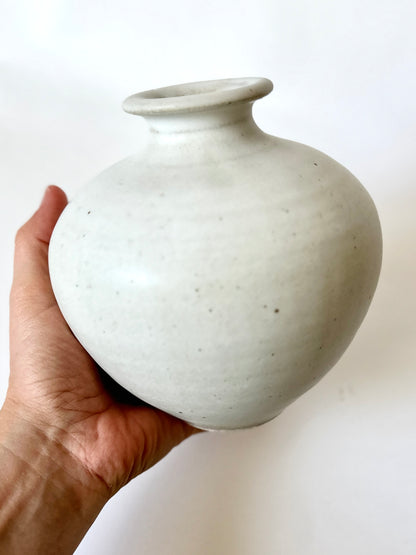Matte white vase no. 28