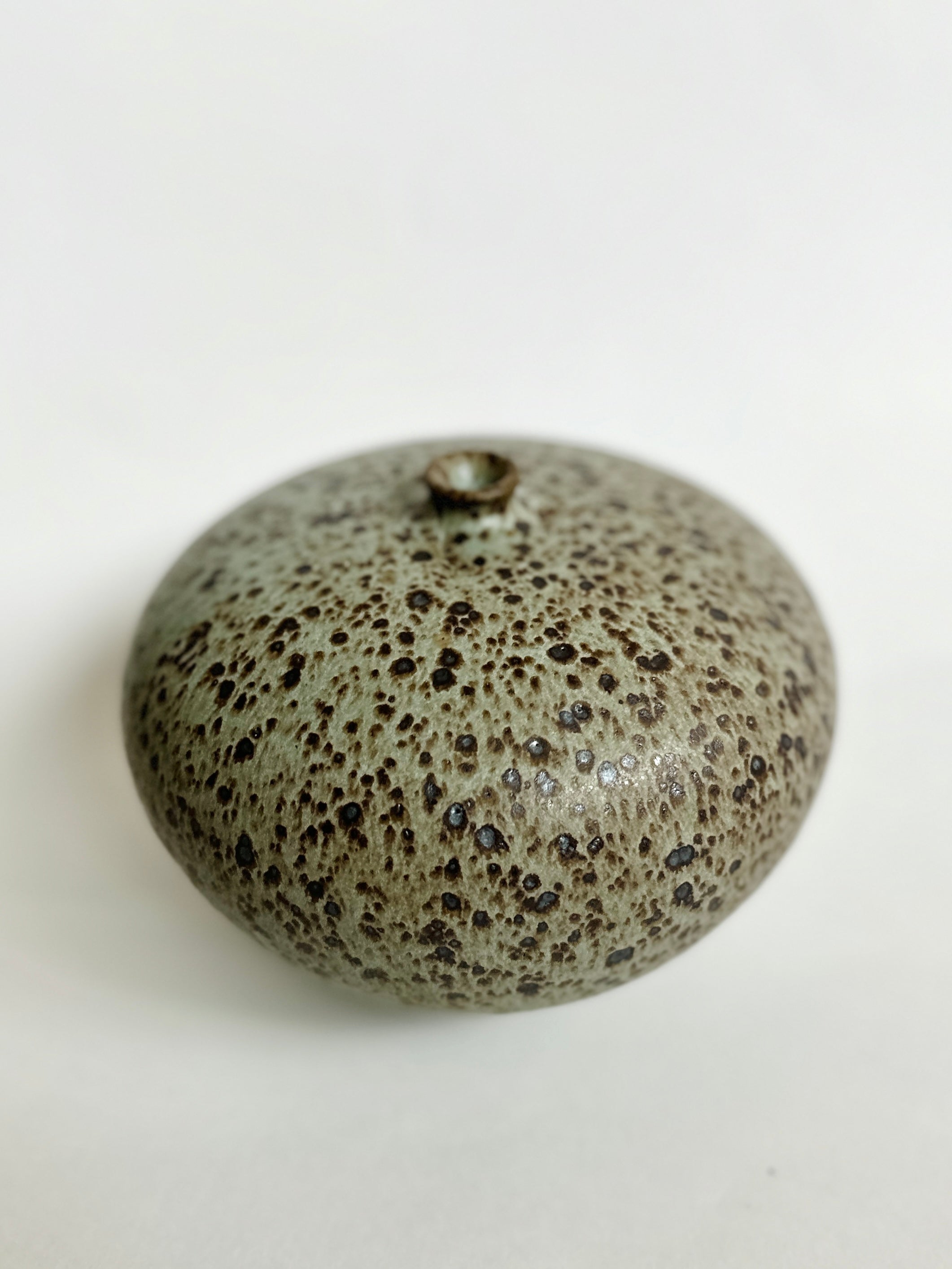 Blue speckled vessel no. 13