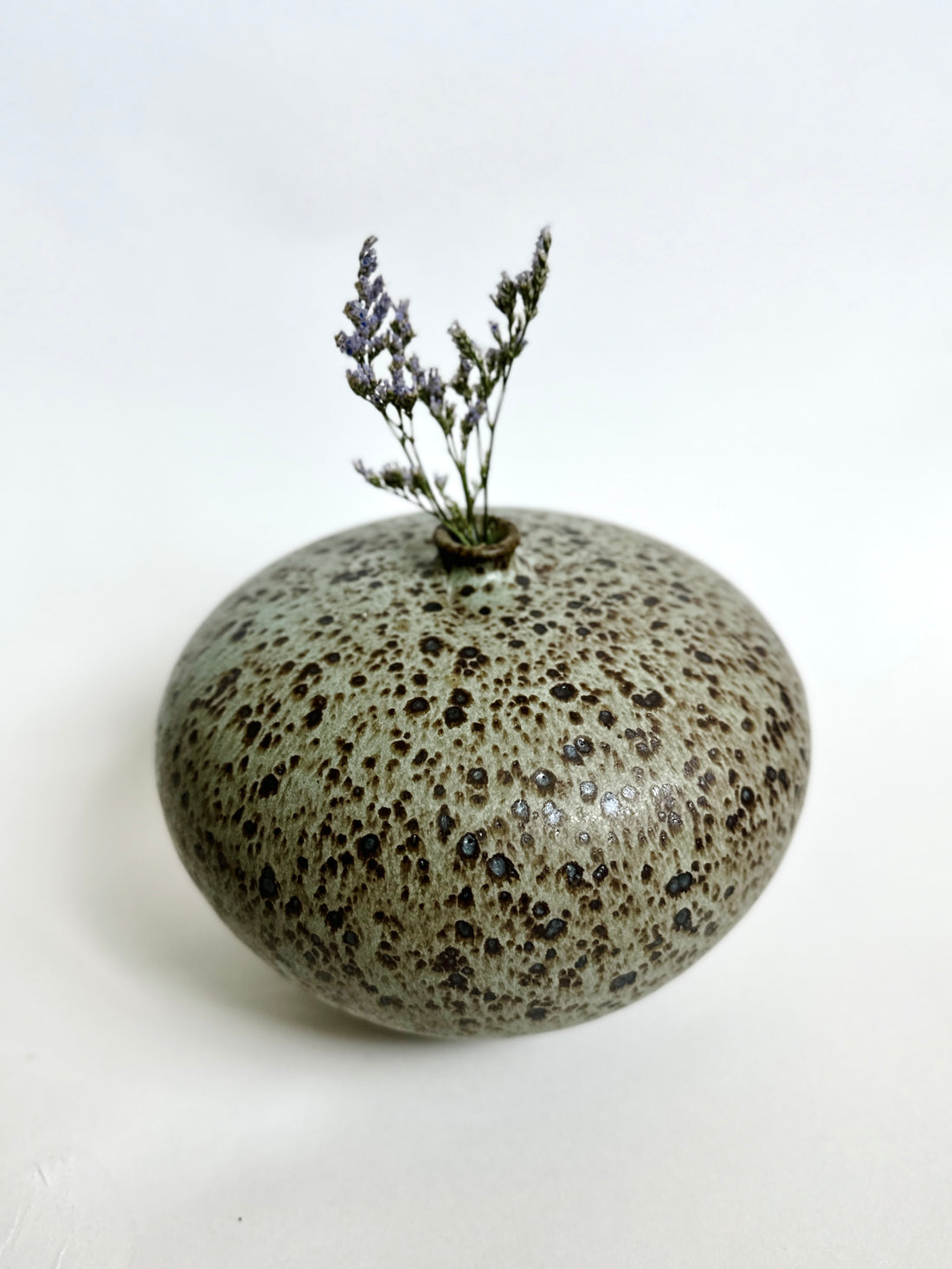 Blue speckled vessel no. 13