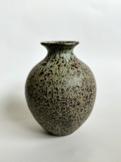 Blue speckled vase no. 16