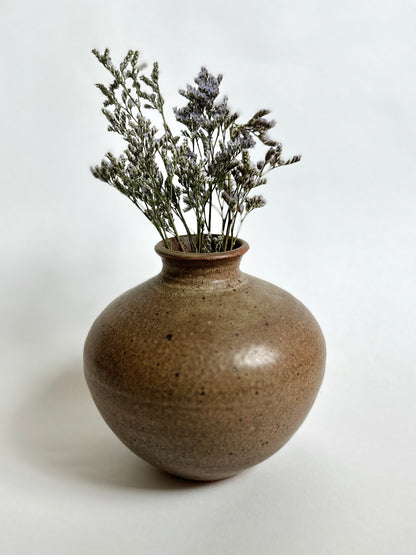 Gray/terra cotta speckled vase no. 5