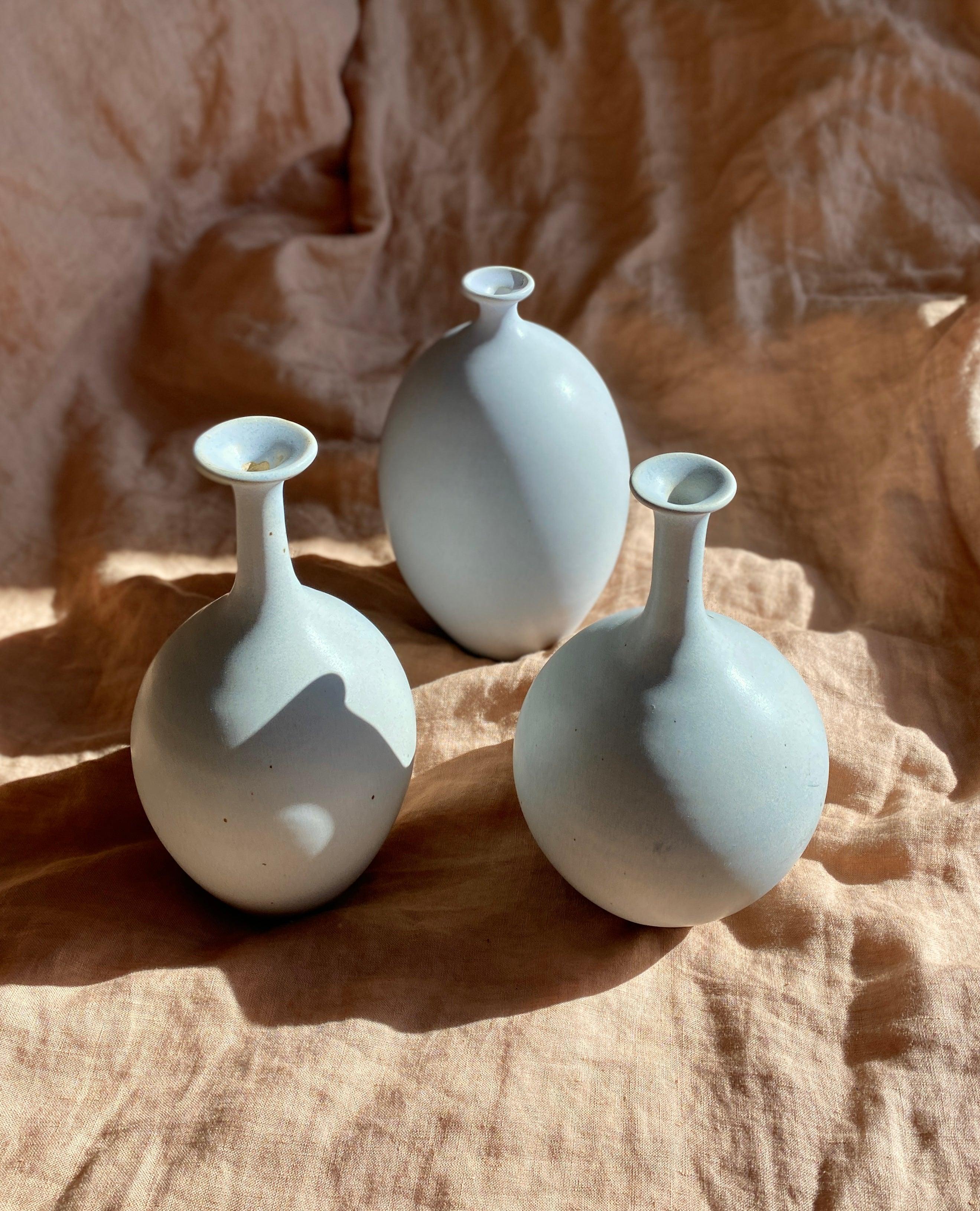 Lavender bottle-neck tall vase No. 2 - Dana Chieco Studio