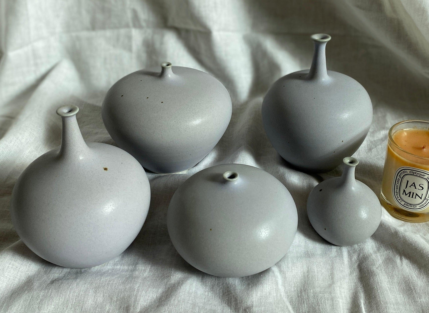 Lavender porcelain mini neck - Dana Chieco Studio