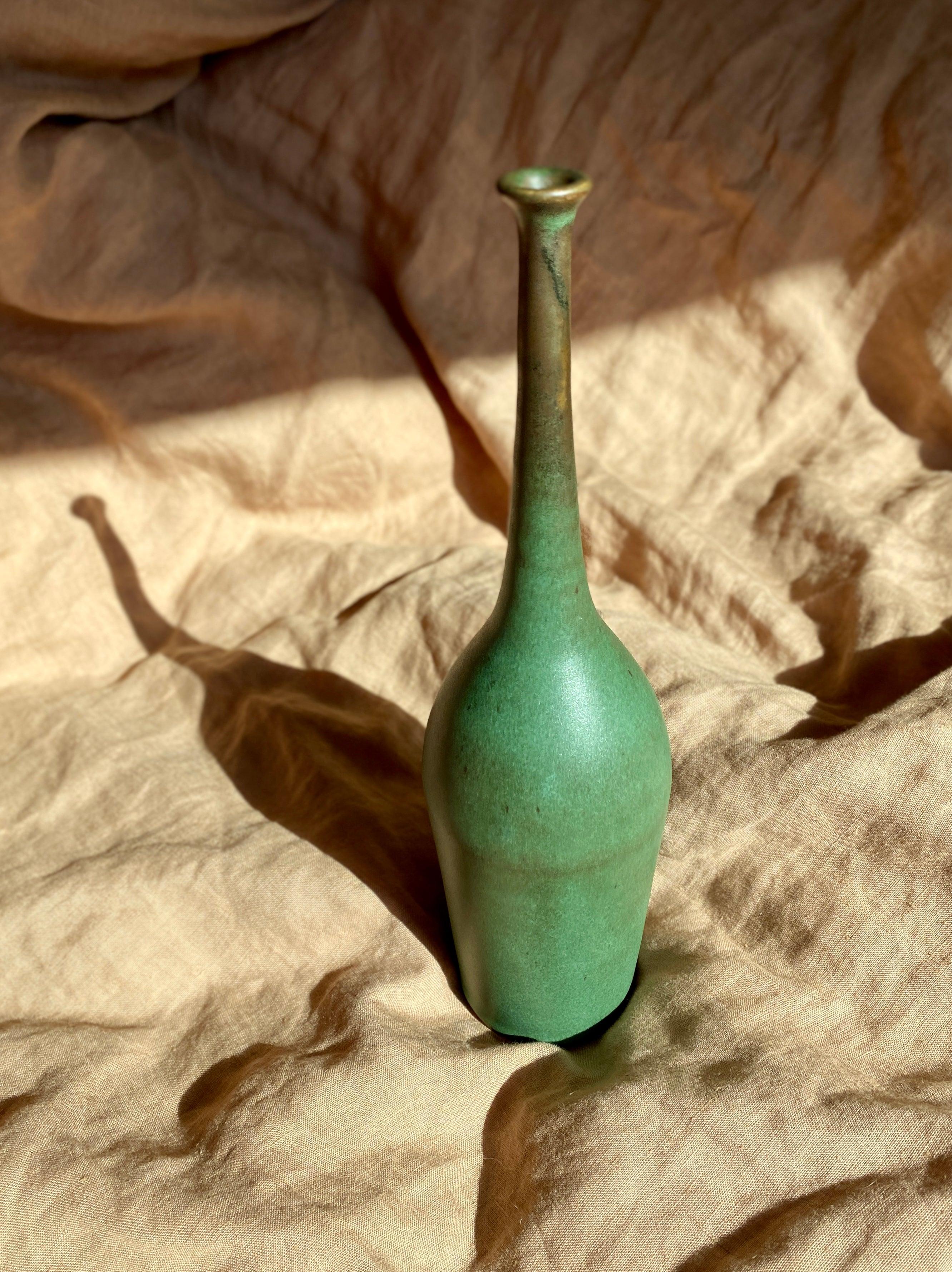 Green decorative bottle No. 4 - Dana Chieco Studio