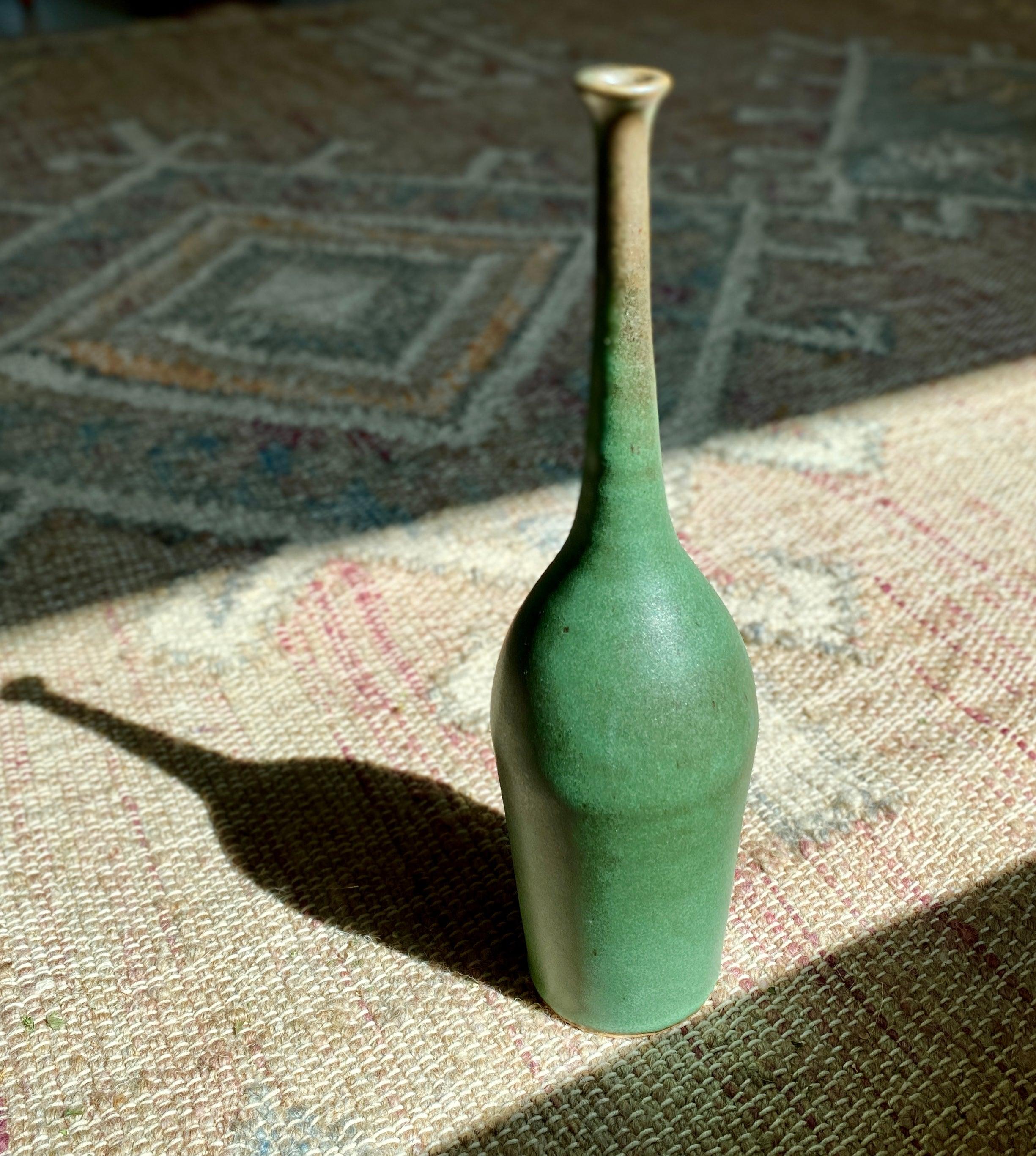 Green decorative bottle No. 4 - Dana Chieco Studio