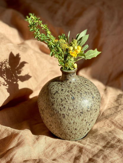 Blue speckled vase No. 3 - Dana Chieco Studio