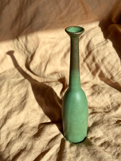 Green decorative bottle No. 10 - Dana Chieco Studio