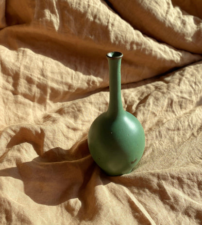 Green decorative bottle No. 13 - Dana Chieco Studio