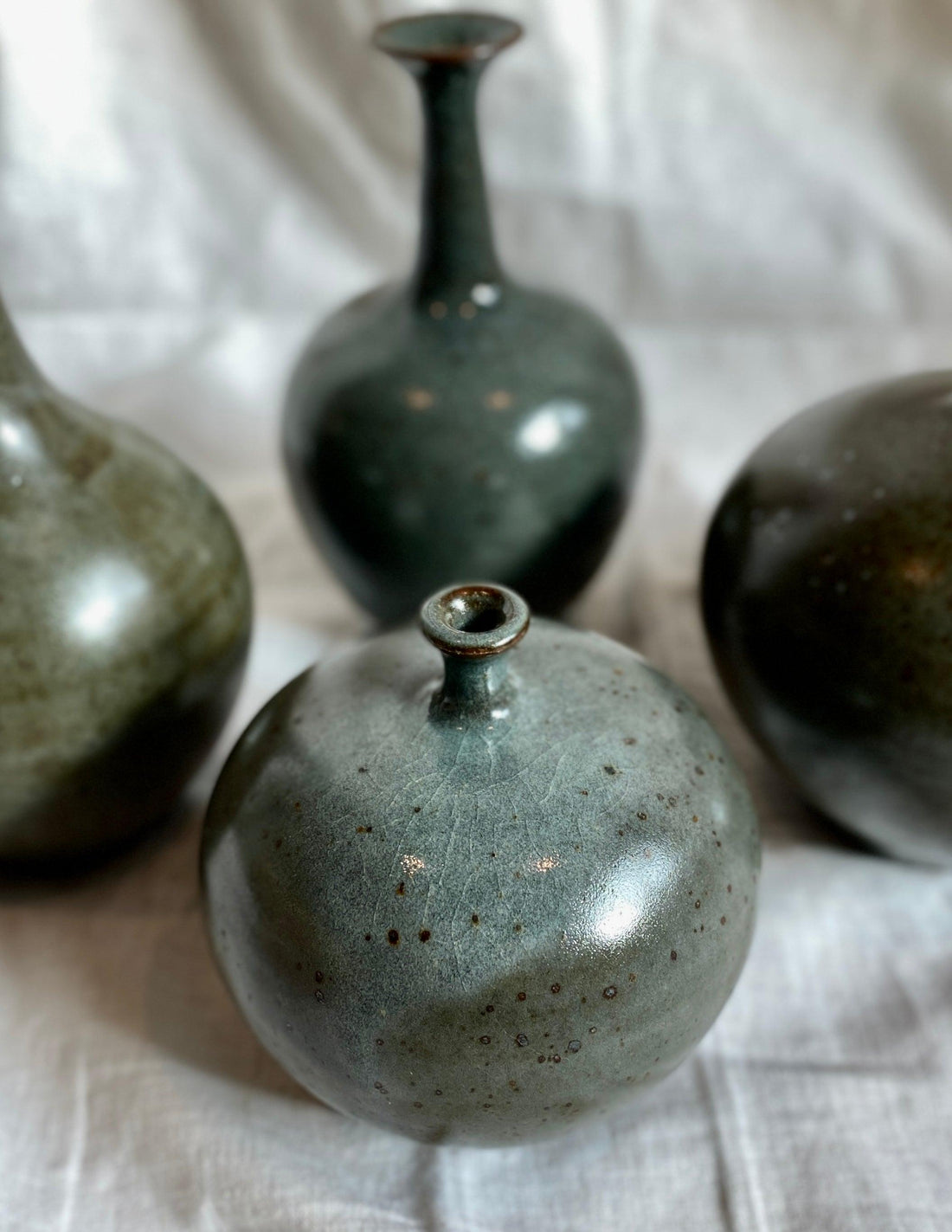 Black clay with celadon no. 2 - Dana Chieco Studio